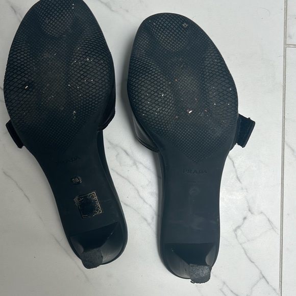Black Prada sandal heels, size 38 - Picture 3 of 4